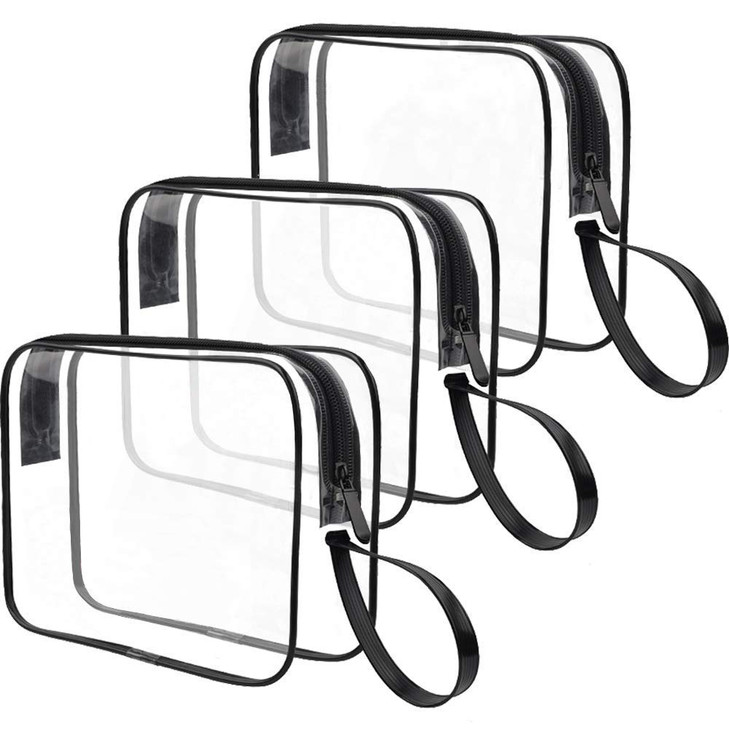 CGBE TSA Approved Toiletry Bag With Handle, Clear Toiletry Bag Quart Size Travel Bags For Toiletries Carry On Cosmetic Makeup Pouch For Men online at globaldelivered