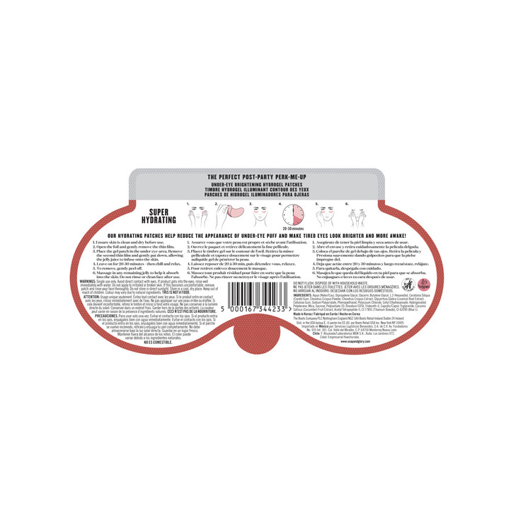 Soap & Glory Puffy Eye Attack Brightening Under Eye Mask - Eye Gel Pads to Reduce Appearance of Dark Circles & Eye Bags - Hydrating Puffy Eyes Treatm online at globaldelivered