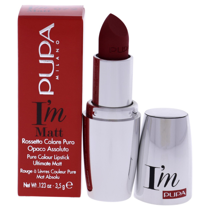 PUPA Milano I Am Matt Pure Colour Lipstick Dresses Lips In Full Deep Color Matte Velvety And Extremely Sensory Feel Glid