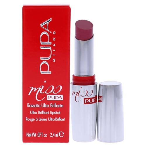 Pupa Milano Miss Pupa Ultra Brilliant Lipstick 102 Candy Nude for Women 0071 oz Lipstick