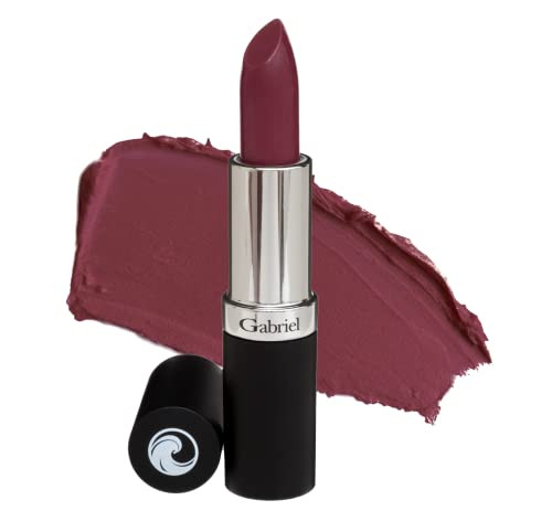 Gabriel Cosmetics Lipstick Velour Medium PlumCool Pearl 013 Oz
