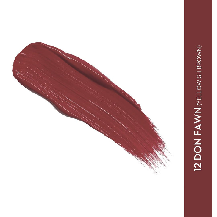 SUGAR Cosmetics Smudge Me Not Liquid Lipstick12 Don Fawn Yellow Brown Intensely Pigmented Liquid Matte Finish Longwearin