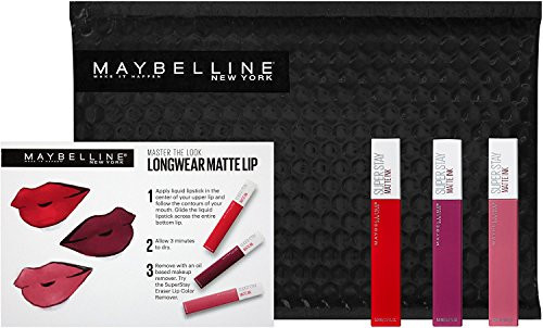 Maybelline NY Minute SuperStay Matte Ink Liquid Lipstick 3Pack Longwear Matte Lip 3 count