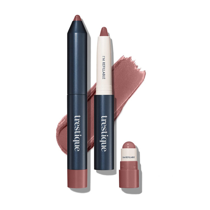TRESTIQUE Matte Lip Crayon Matte Lipstick With Builtin Lip Gloss Balm 2in1 Lip Liner Set With Lip Crayon and Lip Balm Li