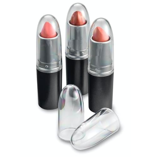 byAlegory Clear Lipstick Caps Compatible With MAC Replaces Original Cap To See Your Favorite Lipstick Color Easily 48 Ca