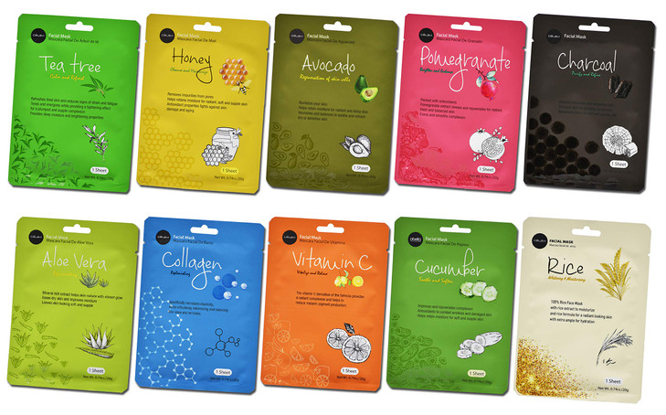 Celavi Collagen Face Mask (10-Sheets) Korean Skincare online at globaldelivered