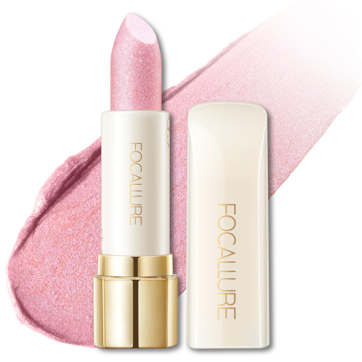 FOCALLURE Moisturizing Shiny LipstickPearl Shimmery FinishHydrating Tinted Lip Balm with Creamy TextureLong Lasting High