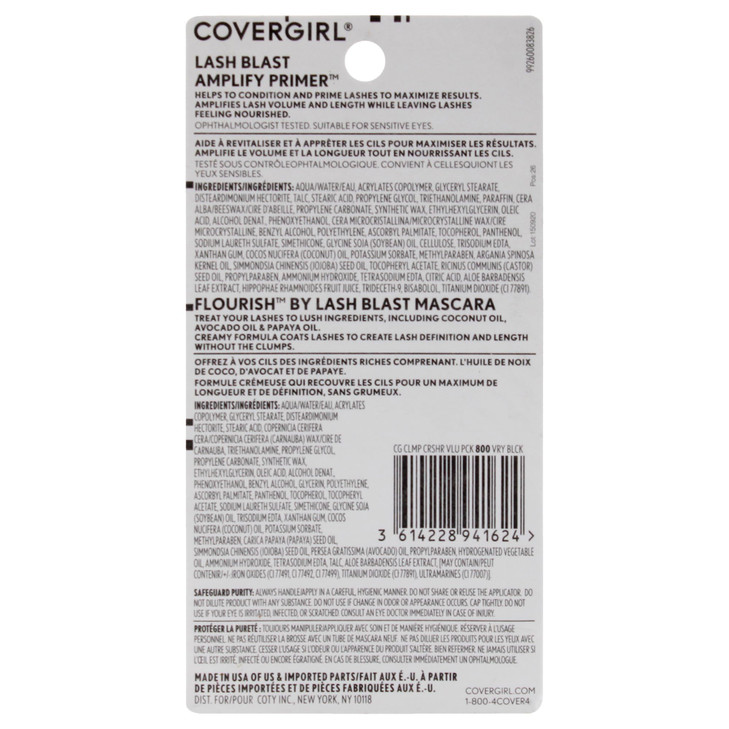 COVERGIRL Flourish by Lash Blast Mascara & COVERGIRL Lash Blast Amplify Eyelash Primer Pack
