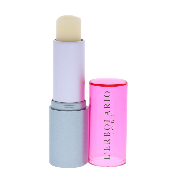 LErbolario Rose Lip Balm Treatment Lip Moisturizer with Provence Damask and Musk Rose Softens and Smooths with Delicate