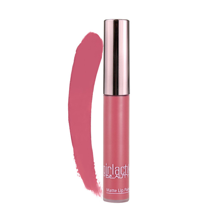 Girlactik Long Lasting Matte Lip Paint Liquid Lipstick in Allure Long wearing Smooth Application Pigmented NonCrack Form