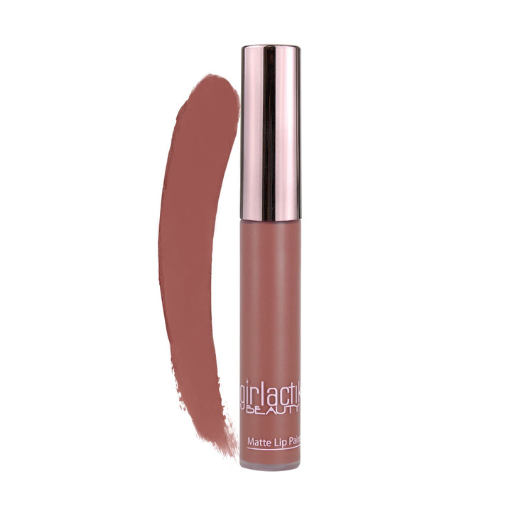 Girlactik Long Lasting Matte Lip Paint Liquid Lipstick in Allure Long wearing Smooth Application Pigmented NonCrack Form