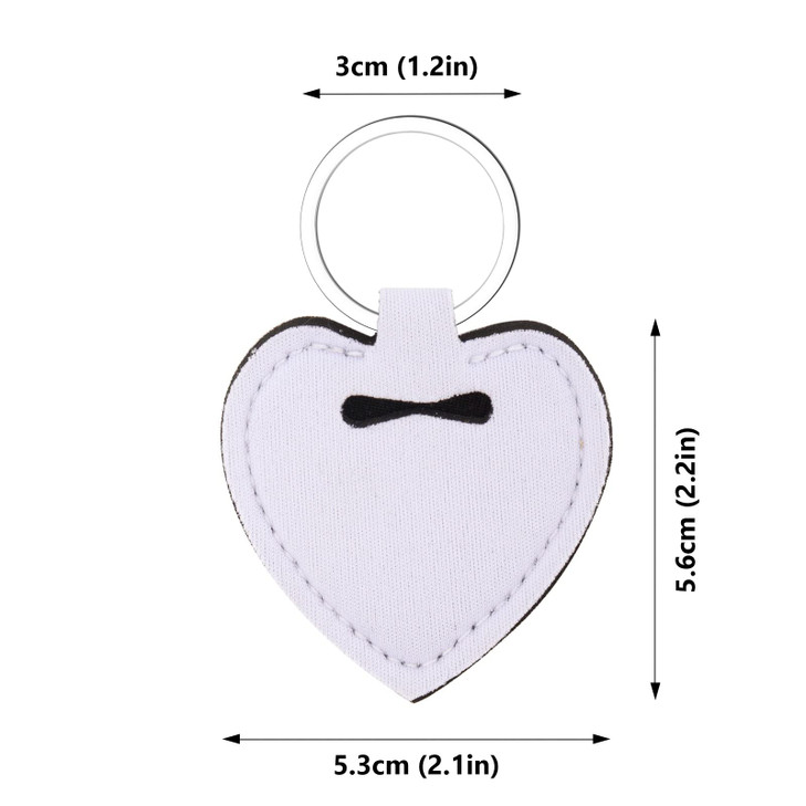 WACAR 10pcs Sublimation Blanks Chapstick Holder Keychains Bulk Lipstick Holder Keychains Chapstick Keyring Holder White