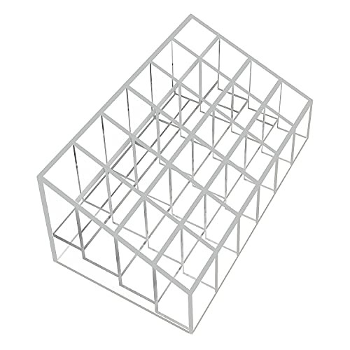 XINGLIAN 24 Slot Clear Lipstick Holder Lipstick Organizer for Bottles