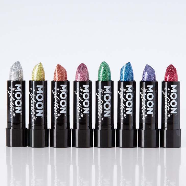 Holographic Glitter Lipstick by Moon Glitter 017oz Set of 8 colours