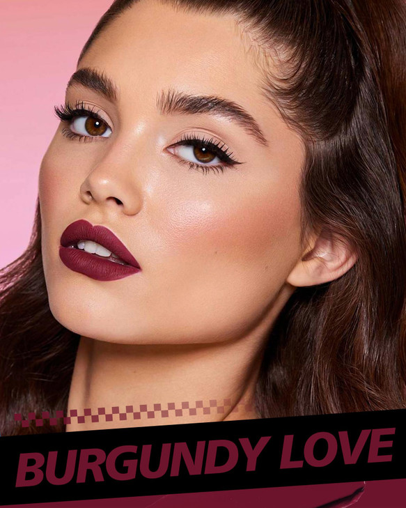 HOOMUSS Burgundy Lipstick Long Lasting Matte Liquid Lipsticks for Women Non Transfer Smudgeproof Smooth and Easy to Appy