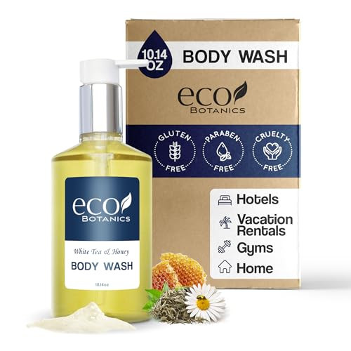 Terra Pure Eco Botanics Body Wash, Retail Size Hotel Amenities, 10.14 oz. (Single) online at globaldelivered