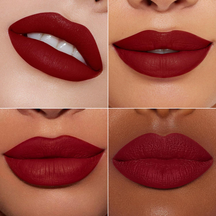 MAKI YIKA Dark Red Lipstick for Women Color Stay Long Lasting Lipsticks No Smudge Matte Liquid Lipstick Transferproof Cr
