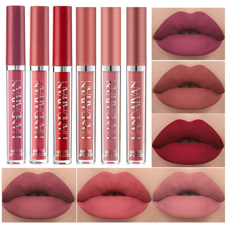 BestLand 6Pcs Matte Liquid Lipstick Set 24H TransferProof Long Lasting Moisturizing NonSticky Lip Gloss Waterproof Lip S