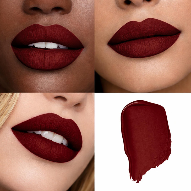 Mynena Burgundy Red Matte Liquid Lipstick LongLasting Comfort SmudgeProof TransferResistant Full Coverage NonDrying Vega