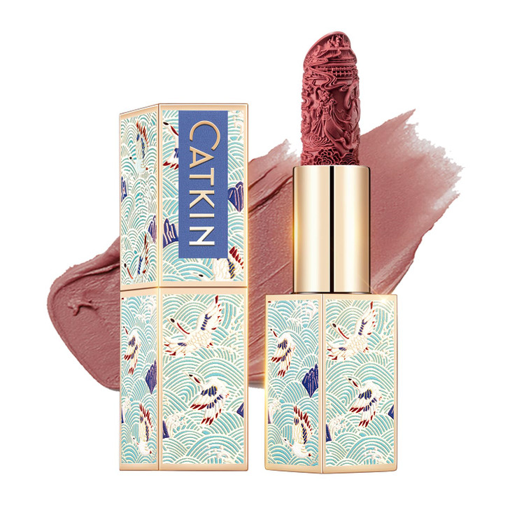 Catkin Moist Lipstick Hydrating High Impact Color Infused with Vitamin E and Avocado Oil Smooth Soft Texture Long Lastin