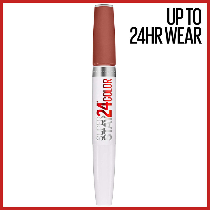 Maybelline Super Stay 24 2Step Liquid Lipstick Makeup Long Lasting Highly Pigmented Color with Moisturizing Balm Endless