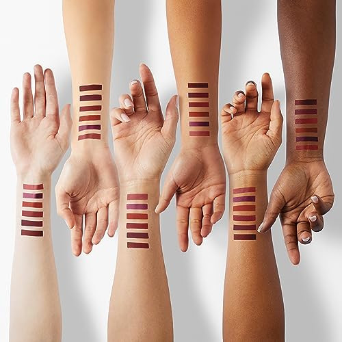 LANGMANNI 6 Matte Lipstick with 6 Lipliners Durable Makeup SetLongLasting NonStick Cup Not Fade Waterproof Pigmented Vel