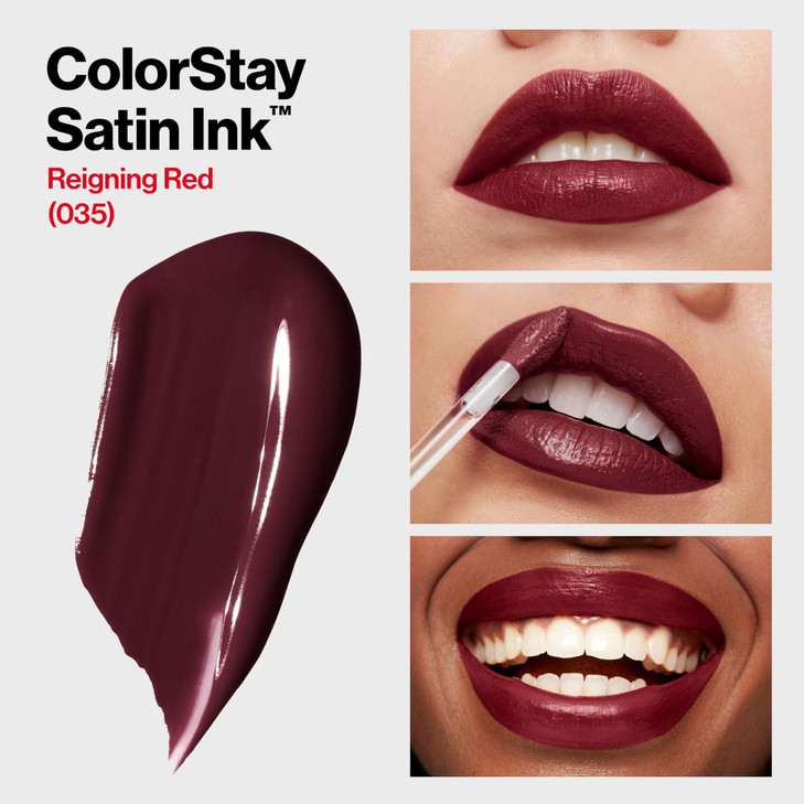 REVLON ColorStay Satin Ink Crown Jewels Liquid Lipstick Longlasting Waterproof Lipcolor Moisturizing Creamy Formula Infu