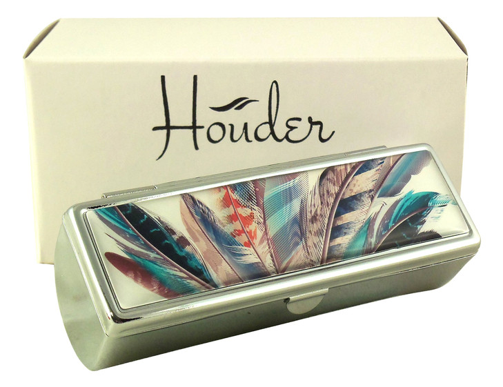 Houder Designer Lipstick Case with Mirror for Purse Decorative Lipstick Holder with Gift Box Velvet Lined Protect Your L