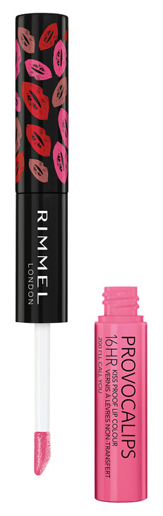 Rimmel London Provocalips 16hr KissProof Lip Color TwoStep Liquid Lipstick to Lock in Color and Shine 200 Ill Call You 1
