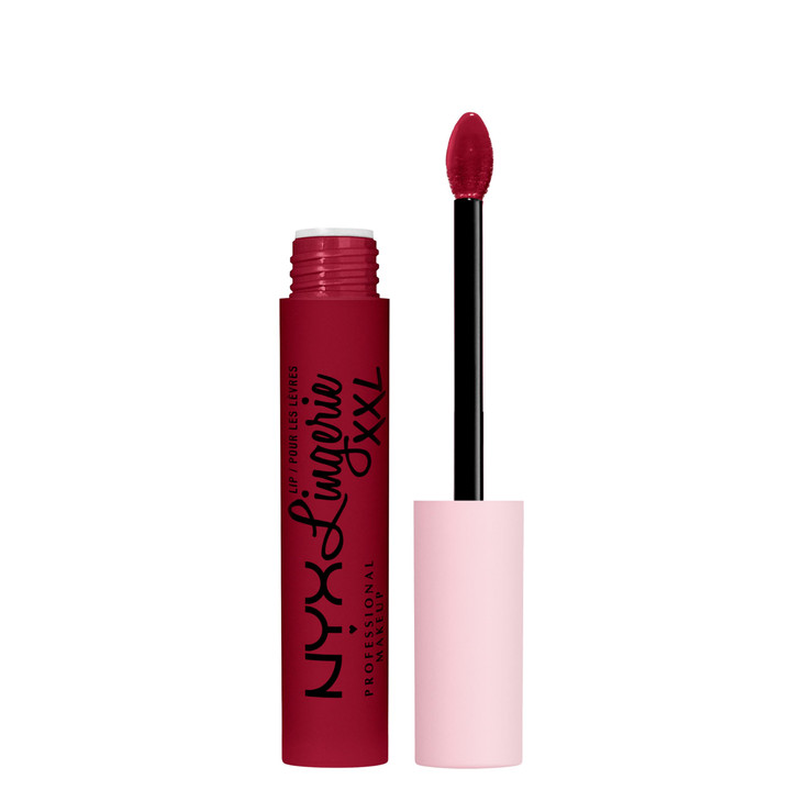 NYX PROFESSIONAL MAKEUP Lip Lingerie XXL Matte Liquid Lipstick Sizzlin Oxblood Red