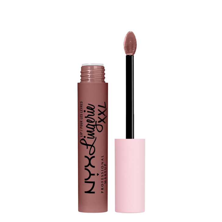 NYX PROFESSIONAL MAKEUP Lip Lingerie XXL Matte Liquid Lipstick Unhooked Grey Toned Beige