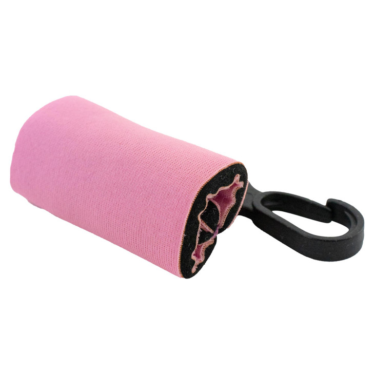 Kage 1 ClipOn Neoprene Pink Sleeve Lip Balm Holster LIPSTICK HOLDER Key Chain