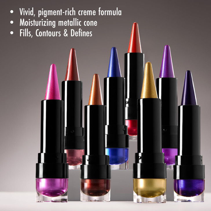 Black Radiance Metalicious Metallic Lipstick Lip Sculptor Magnetic Sapphire Blue