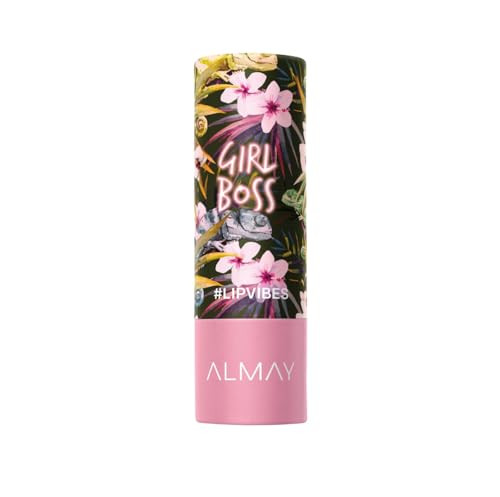 Almay Lip Vibes Lipstick with Vitamin E Oil Shea Butter Matte Finish Hypoallergenic Girl Boss 014 Oz