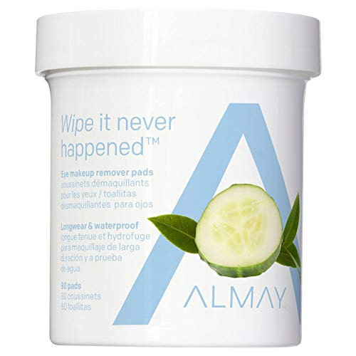 Almay Longwear Waterproof Eye Makeup Remover Pads Hypoallergenic Cruelty Free Ophthalmologist Tested 80 Pads