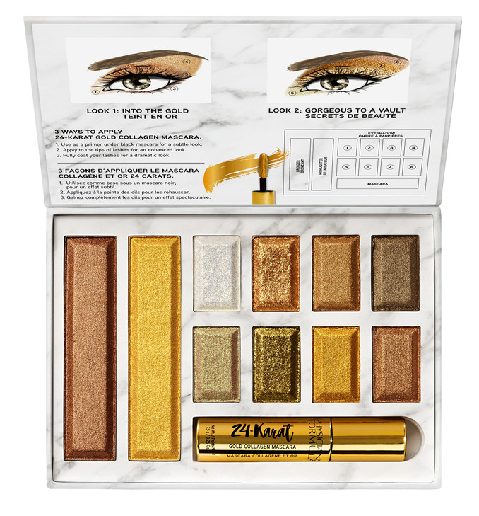 Physicians Formula 24Karat Gold Shimmer Makeup Set Face Palette The Gold Vault Mascara Eyeshadow Christmas Gift