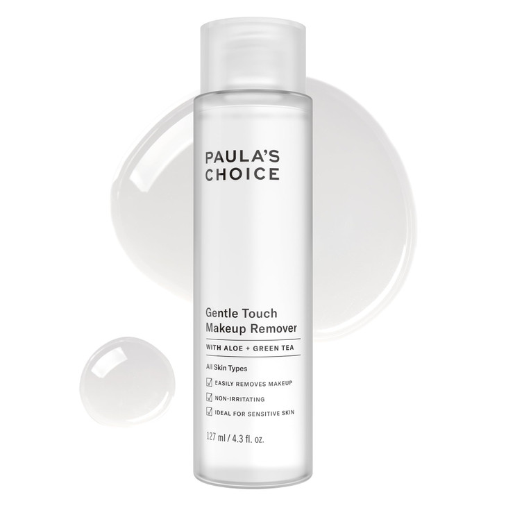 Paulas Choice Gentle Touch Oil Free Waterproof Makeup Remover Aloe Green Tea NonIrritating 43 Ounce