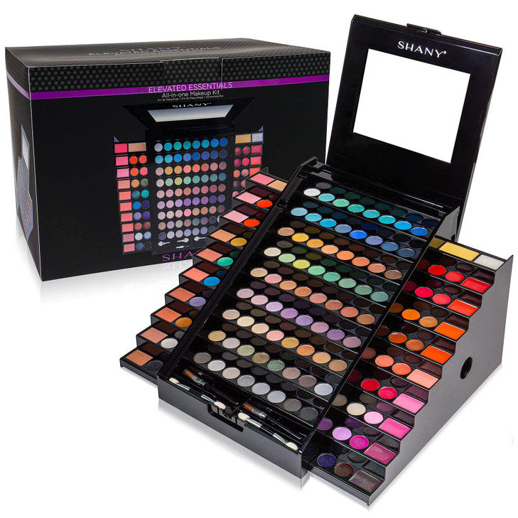 SHANY Elevated Essentials Makeup Set AllinOne Makeup Kit with 72 Eyeshadows 28 Lip Colors 18 Gel Eyeliners 10 Blushes 1