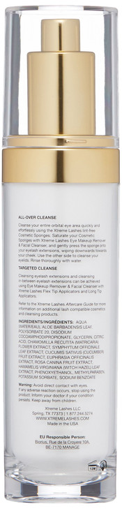 Xtreme Lashes Eye Makeup Remover Facial Cleanser 4 Fl Oz Lash Cleanser Shampoo for Healthy Lashes
