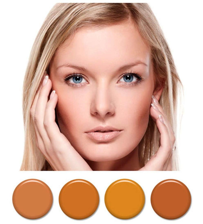 Art of Air 4pc MEDIUM complexion Professional Airbrush Cosmetic Makeup Set 12 oz bottles