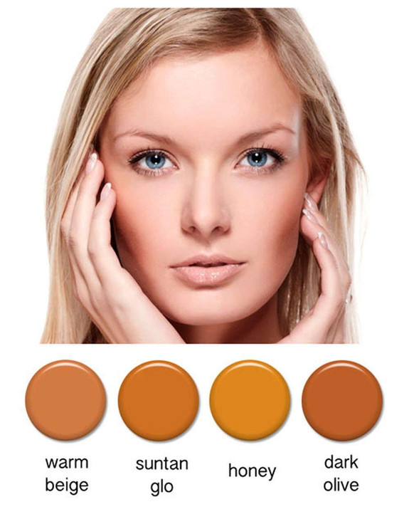 Art of Air 4pc MEDIUM complexion Professional Airbrush Cosmetic Makeup Set 12 oz bottles