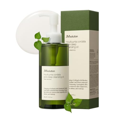 JMsolution Heartleaf Cleansing Oil Deep Cleansing Heart Leaf Water Gentle Exfoliation Hydration and Soothing NonIrritati