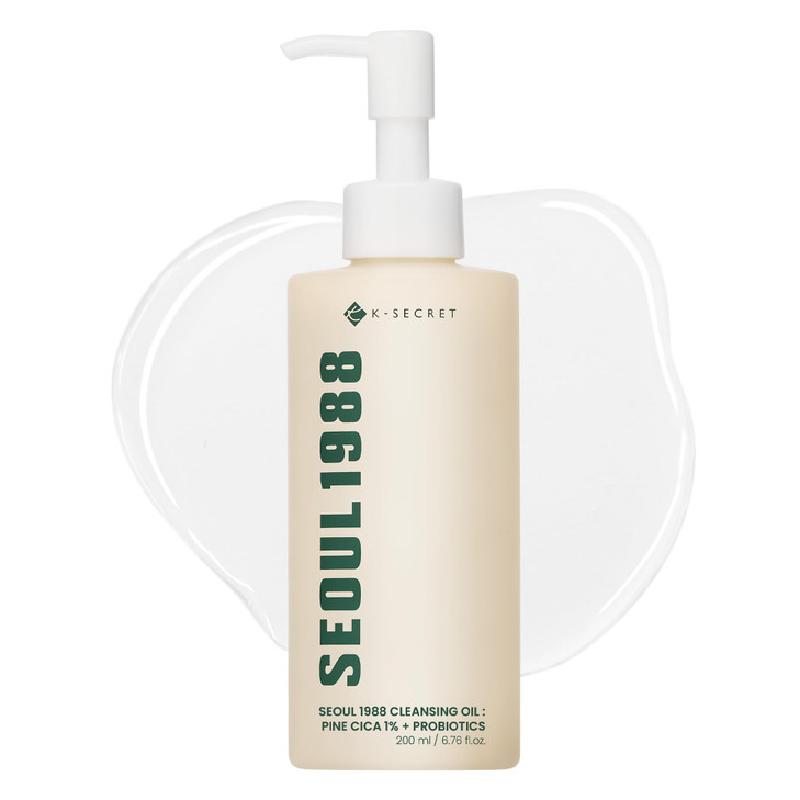 KSECRET SEOUL 1988 Cica Cleansing Oil Deep Pore Cleansing Gentle Exfoliation Daily Oil Cleanser for Sensitive Skin Korea