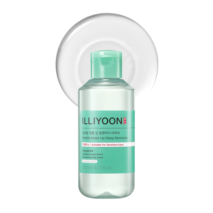Illiyoon Gentle Deep Eye Makeup Remover for Waterproof Mascara Lipstick Eyeliner NonGreasy 2Phase Oil Water Formula Opht