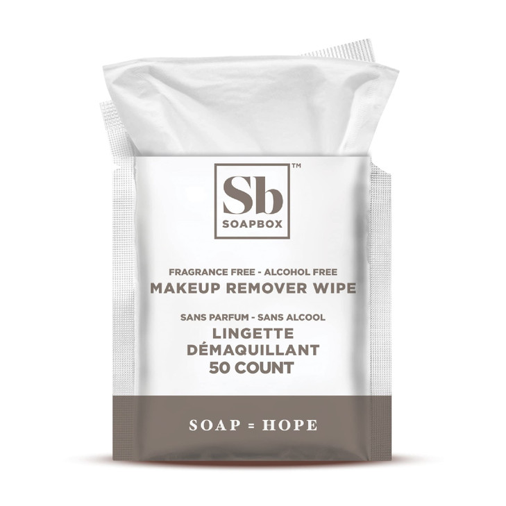 Soapbox FragranceFree Makeup Remover Wipes Gentle Facial Cleansing Wipes for Dirt and Oil Alcohol Free Makeup Remover Pa