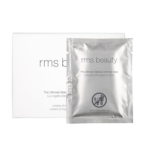 RMS Beauty Makeup Remover Wipes Gentle Hypoallergenic Facial Cleansing Towelettes with Nourishing Ingredients Effective