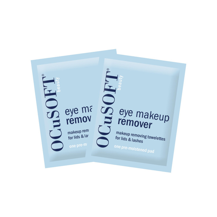 OCuSOFT Beauty Eye Makeup Remover Individually Wrapped Makeup Removing Towelettes for the Face Lids and Lashes 36 Count