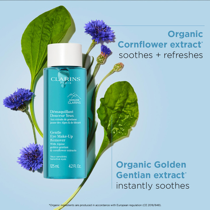 Clarins Gentle Eye MakeUp Remover Removes Light To Medium Eye MakeUp Cleanses Soothes and Softens Conditions Lashes OilF