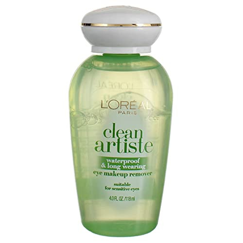 LOreal Paris Clean Artiste Waterproof Long Wearing Eye Makeup Remover 4 oz Pack of 3