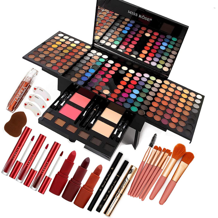 UNIFULL 190 Colors Makeup PalletProfessional Makeup Kit for Women Full KitAll in One Makeup Sets for WomenBeginnerinclud